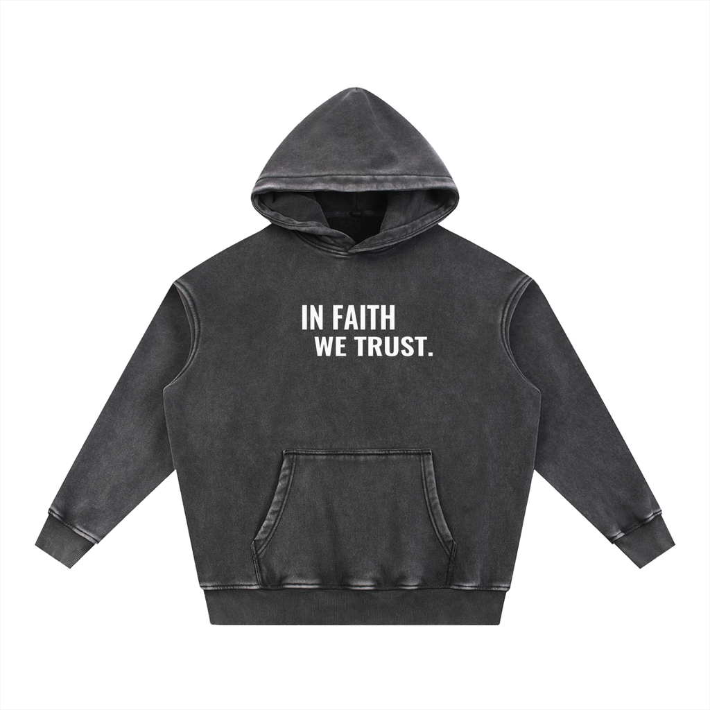 Washed oversize hoodie middleweight IFWT