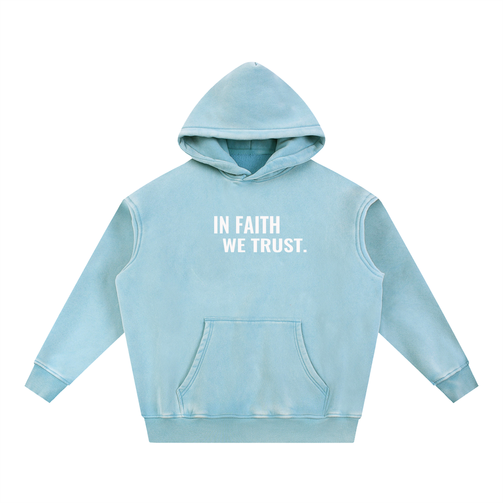 Washed oversize hoodie middleweight IFWT