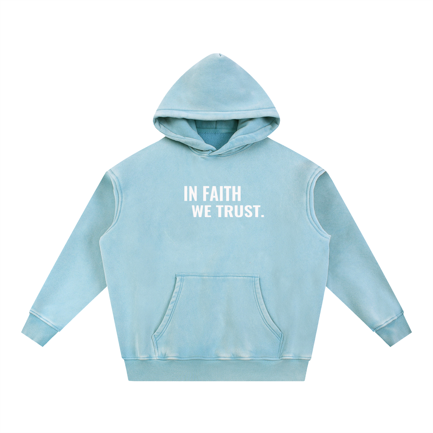 Washed oversize hoodie middleweight IFWT