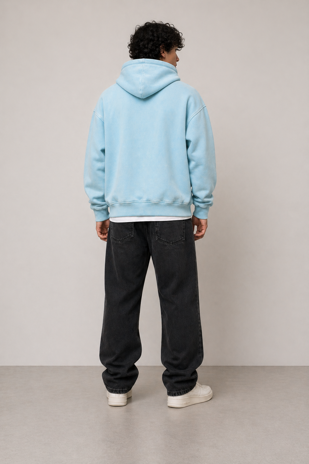 Washed oversize hoodie middleweight IFWT