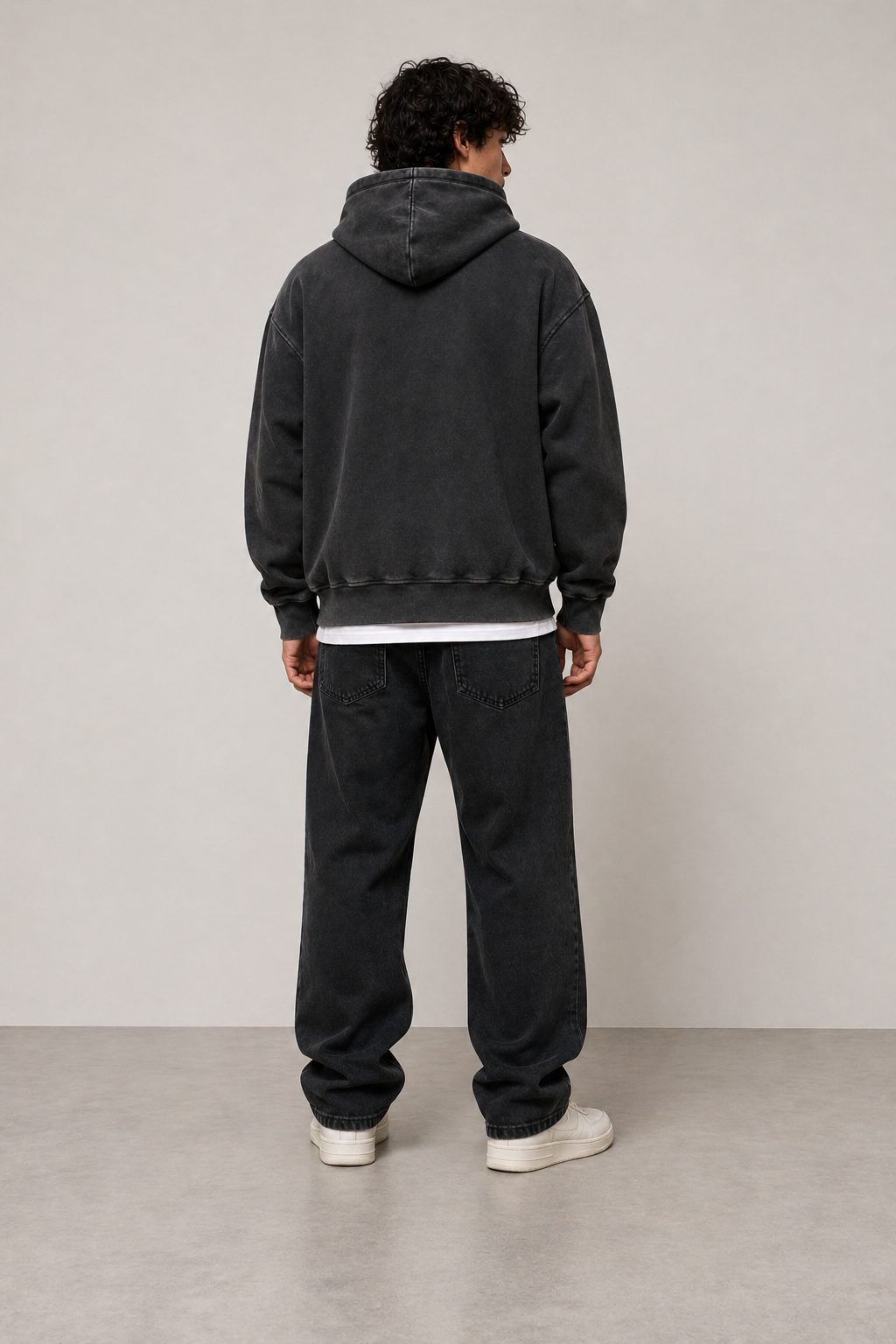Washed oversize hoodie middleweight IFWT